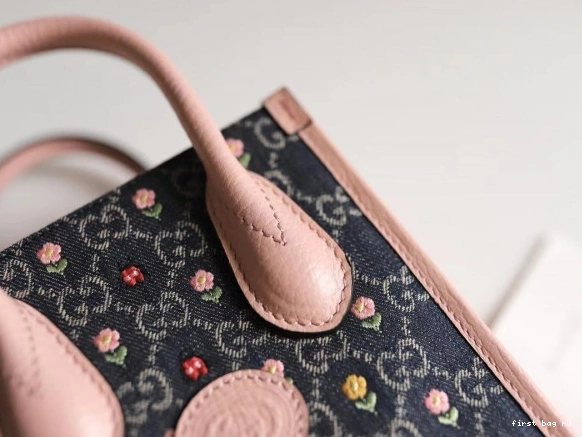 First bag ru G bag tote Mini Gucci Interlocking with 0728